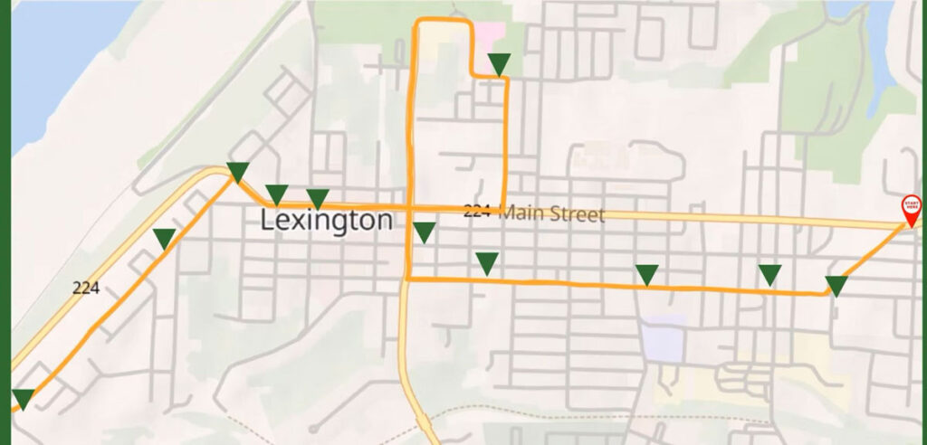 Sante Fe Tour through Lexington< MO
