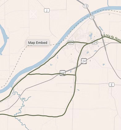 Santa Fe Trail The Junction Map