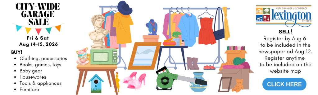 Time for the fall garage sales! August 14 and 15. Register by Aug 6 to be included in the newspaper ad, or anytime to be included on the website map.